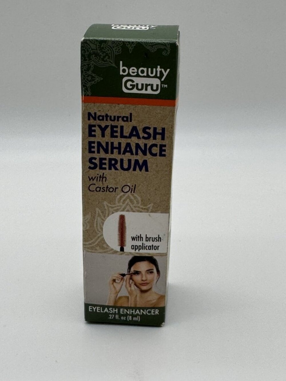 Beauty Guru Natural Eyelash Enhance Serum With Castor Oil & Rosemary Oil 8ml New
